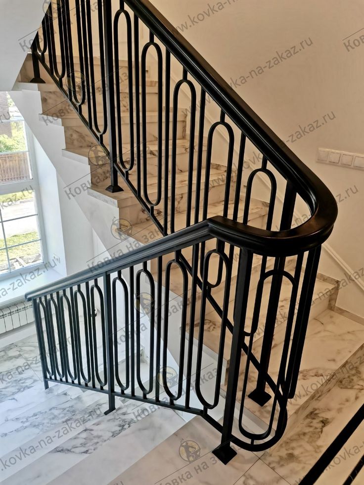 Modern Geometric Staircase by Markaz Al Noor