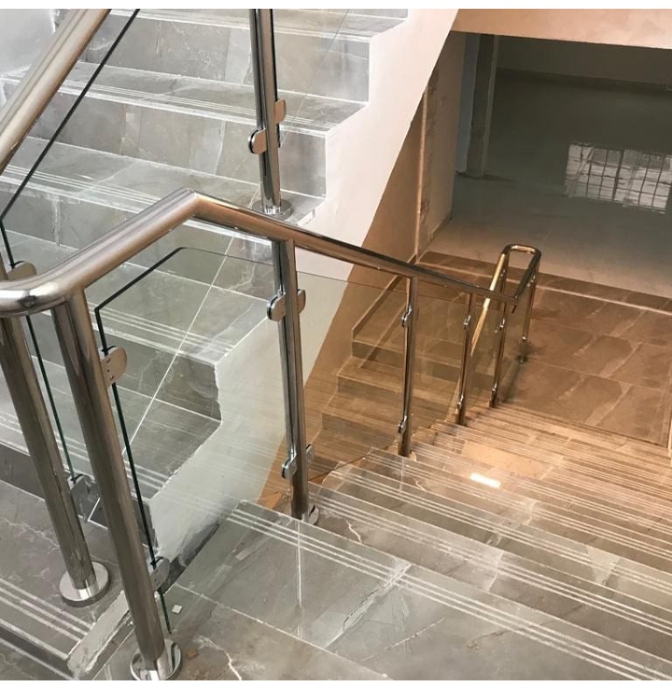 Glass Steel Stair